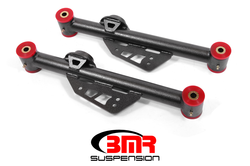 Ford Mustang Control Arms - Lower - BMR Suspension - Non-Adjustable, Polyurethane - Black Hammertone - `99-`04